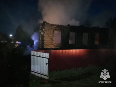 В Архангельском районе после пожара в жилом доме мужчина попал в ожоговый центр