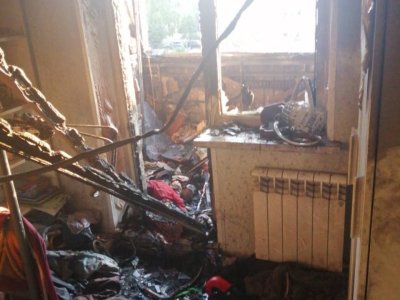 В Уфе жильцы дома самостоятельно эвакуировались из-за пожара в квартире