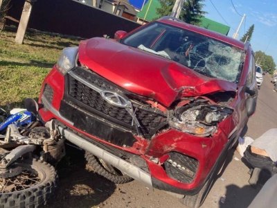 Мотоциклист погиб при столкновении с иномаркой в поселке Жуково под Уфой