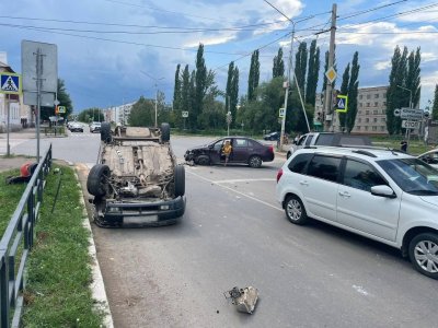 В Туймазах водитель "десятки" пострадал в ДТП по своей вине