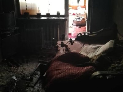 В квартире лопнули окна: в Уфе при пожаре погиб мужчина
